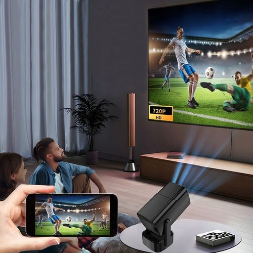 PRZENOŚNY PROJEKTOR RZUTNIK ANDROID SMART TV WIFI FULL HD + ETUI na Arena.pl
