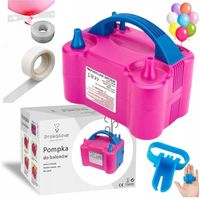 POMPKA ELEKTRYCZNA MOCNA DO BALONÓW 3xGRATIS MOCNA TAŚMA KROPKI WIĄZADEŁKO