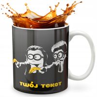 KUBEK 330ml GRAFIKA PREZENT ŚWIĘTA WZÓR - BAJKA MINIONKI PULP + IMIĘ