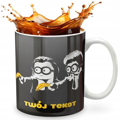 KUBEK 330ml GRAFIKA PREZENT ŚWIĘTA WZÓR - BAJKA MINIONKI PULP + IMIĘ na Arena.pl