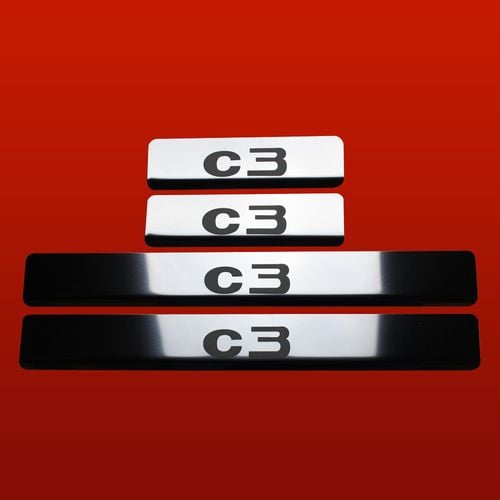 Listwa progowa CITROEN C3 MK2 Stal nierdzewna 304 połysk 4szt na Arena.pl