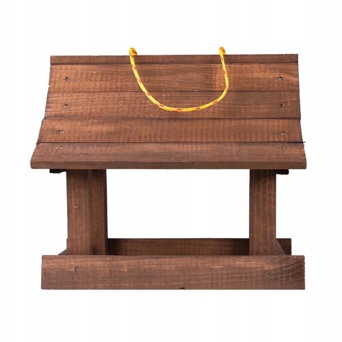 Karmnik dla ptaków + ziarno pokarm duży drewniany budka solidny XXL na Arena.pl