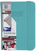 Kalendarz 2026 A7 Tygodniowy Rock, Turkusowy