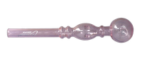 Szklana Fajka do Olejku z Nóżkami 14,5 cm jasnoróżowy Chillout Smoke