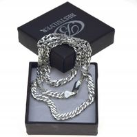 Łańcuszek srebrny ROMBO Męski 60cm Srebro 925 -50%