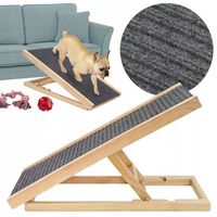 RAMPA DLA PSA SCHODY PODEST SCHODKI 70 CM STABILNA DREWNIANA KOTA REGULACJA