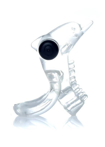 Pierścień-Dolphin Vibro CockRing Clear zdjęcie 1