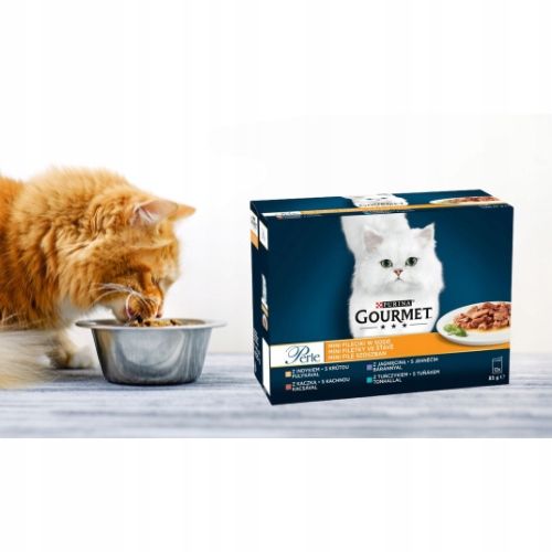 Karma dla kota Gourmet Perle fileciki w sosie (12 x 85 g) x 2 opakowania na Arena.pl