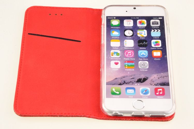Etui Smart Brokat do APPLE iPhone 6 / 6S czerwony zdjęcie 4