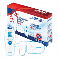 TERMOMETR BEZDOTYKOWY NOVAMA WHITE T I ASPIRATOR DO NOSA NOVAMA WHITE K