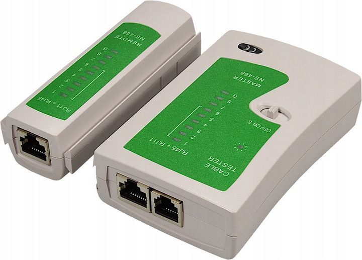 TESTER OKABLOWANIA LAN DO KABLI PRZEWODÓW SIECIOWYCH LED RJ45 RJ11RJ12 zdjęcie 5