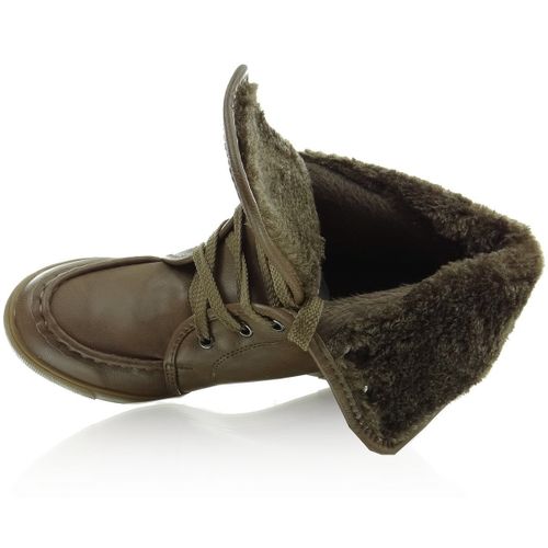 Botki sznurowane 08134 KHAKI - 40 na Arena.pl