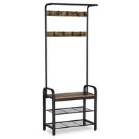 WIESZAK STOJAK LEOBERT PŁYTA PILŚNIOWA METAL RUSTYKALNY 183CM