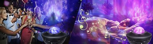 Projektor Gwiazd Rzutnik Nieba Lampka Nocna LED Głośnik Bluetooth + Pilot na Arena.pl