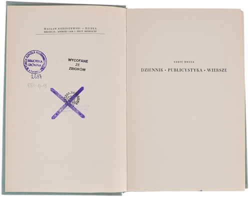 Wacław Sieroszewski Reportaże i wspomnienia 1963 na Arena.pl