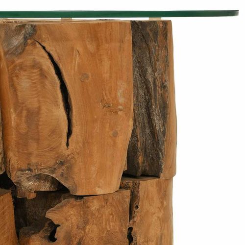 Stolik kawowy z drewna tekowego patynowanego wodą, 60 cm na Arena.pl