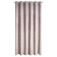 Zasłona welwetowa na przelotkach MELANIE 215x250 pudrowa