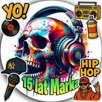 OPŁATEK NA TORT 20CM - MUZYKA HIP HOP DEKORACJA URODZINOWA + IMIĘ 15CM 18CM