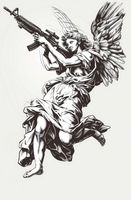 Plakat 56,6x86,4cm Anioł Wojny