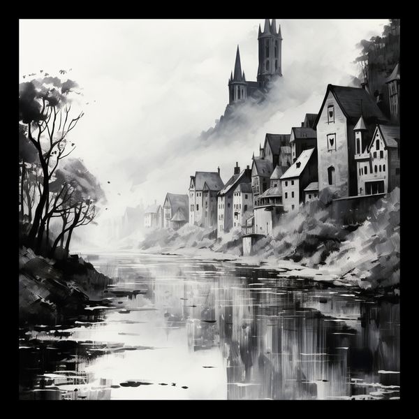 Plakat 20x20cm Mglisty Refleks zdjęcie 2