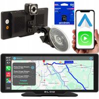 NAWIGACJA MONITOR SAMOCHODOWY 10,26" CARPLAY ANDROID AUTO KAMERA 2 UCHWYTY