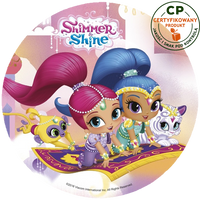 Opłatek na tort Shimmer and Shine