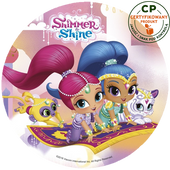 Opłatek na tort Shimmer and Shine