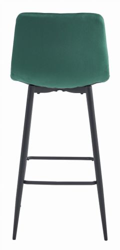 Hoker POZZA - ciemna zieleń aksamit / nogi czarne x 2 na Arena.pl