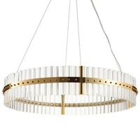 Żyrandol glamour Lugano DN925-85 Step LED 60W kryształy glamour złoty