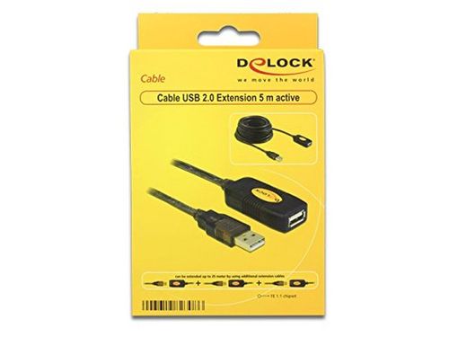 DELOCK Kabel USB 2.0 Przedłużacz 5m na Arena.pl