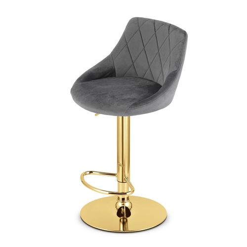 Hoker KAST - aksamit szary / baza złota na Arena.pl