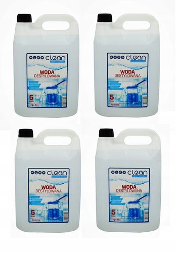WODA DESTYLOWANA CLEAN PROFESSIONAL ZGODEX 4x5 L na Arena.pl