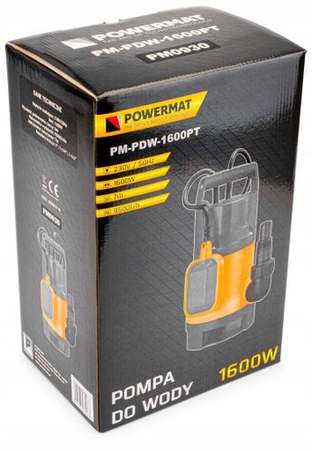 POMPA DO SZAMBA WODY BRUDNEJ CZYSTEJ PŁYWAK 1600W/PM0930 na Arena.pl