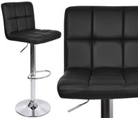 HOKER BAROWY KUCHENNY OBROTOWY KRZESŁO BAROWE STOŁEK LOFTOWY BLACK