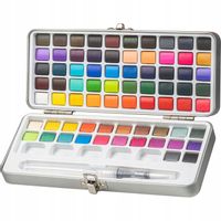 Farby Wodne Akwarele ZESTAW MALARSKI ARTYSTYCZNY Akwarelowe 72 Kolory