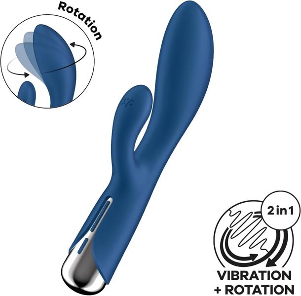 Satisfyer Spinning Rabbit 1 Blue zdjęcie 2