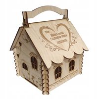 SŁODKA CHATKA PREZENT NA DZIEŃ BABCI I DZIADKA domek na cukierki