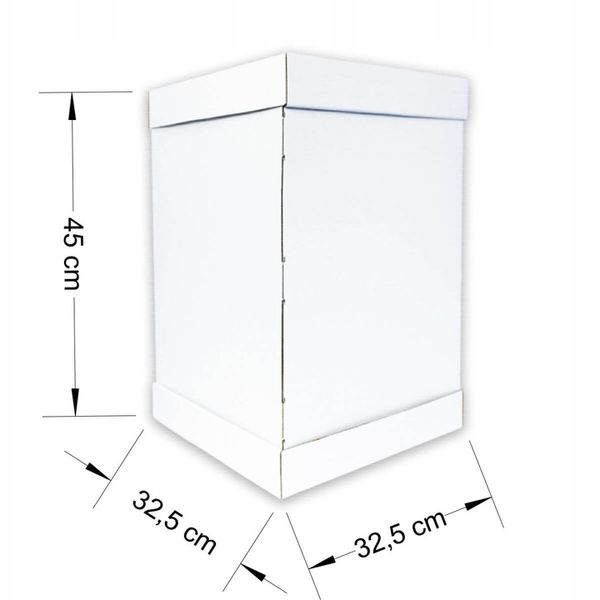 Karton pudełko na wysoki tort pietrowy 32,5x32,5x45 cm zdjęcie 3