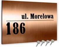 METALOWA TABLICA ADRESOWA NAZWA ULICY ALUMINIUM 3D