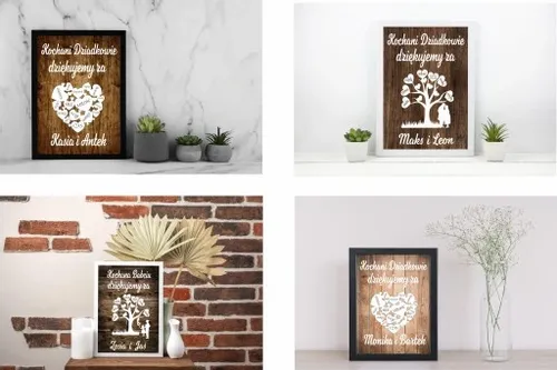 PODZIĘKOWANIE DLA DZIADKÓW PREZENT DLA BABCI DZIADKA RAMKA XXL 30X40 DUŻA na Arena.pl