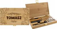 SKRZYNKA Z NARZĘDZIAMI 21 el. prezent NA DZIEŃ TATY OJCA twój tekst GRAWER