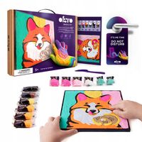 Zestaw kreatywny artystyczny obrazek Lis plastelina pianko lina OKTO