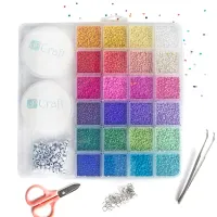 ZESTAW KORALIKÓW DO ROBIENIA BIŻUTERII bransoletek biżuteria z nożyczkami