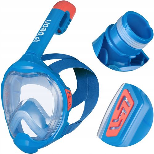 MASKA DO NURKOWANIA DLA DZIECI PEŁNOTWARZOWA DO SKORKELINGU PŁYWANIA BEON na Arena.pl