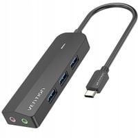 VENTION HUB USB-C - USB 3x 3.0 JACK Micro-B 15cm