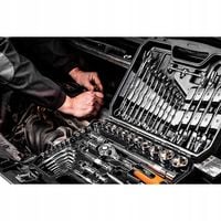 NEO ZESTAW KLUCZY NASADOWYCH 1/4", 1/2", 77 elementy 08-915