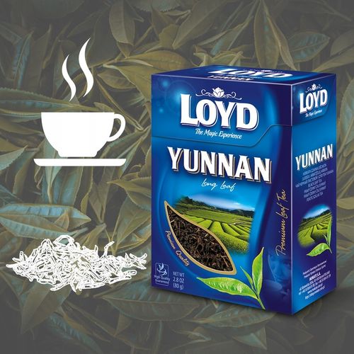 Chińska Herbata Czarna Liściasta Yunnan Long Leaf Bogaty Smak 80g LOYD na Arena.pl
