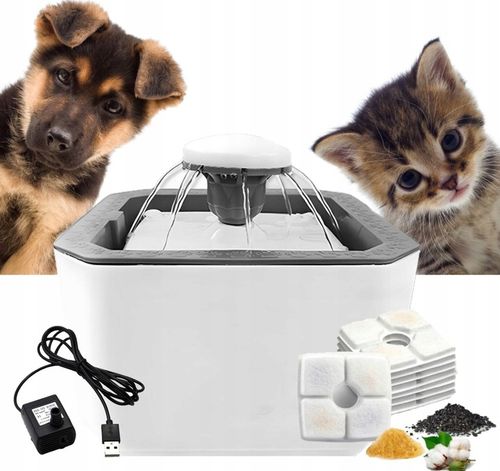 POIDEŁKO MISKA POIDŁO CICHA FONTANNA DLA KOTA PSA 2,5L na Arena.pl