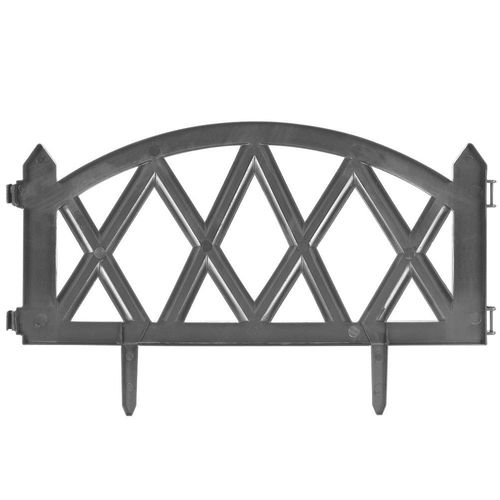Płotek Ogrodowy Plastikowy Szary Border Palisada Obrzeże Trawnik 49 cm na Arena.pl