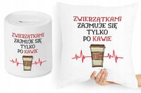 Dla Weterynarza Zestaw Poduszka + Skarbonka Z Nadrukiem Ze Zdjęciem